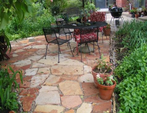Natural Stone Patio - Ozark Sandstone Pavers - Saint Louis Missouri