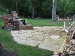 Small Stone Patio and Firepit, Missouri