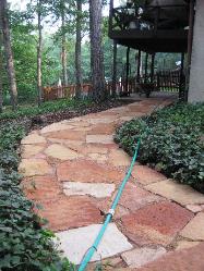 Rust Flagstone Path - Desoto, MO